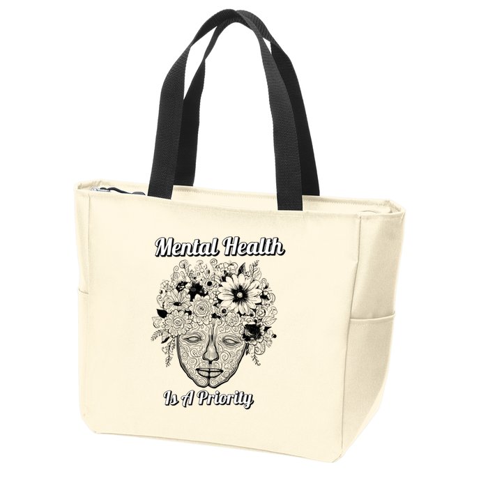 Mental Health Is A Priority Zip Tote Bag