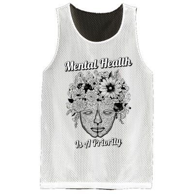 Mental Health Is A Priority Mesh Reversible Basketball Jersey Tank