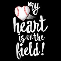 My Heart Is On The Field Baseball Tee Tee Ball Mom Dad Short Acrylic Beanie