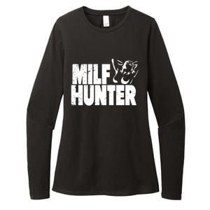 Milf Hunter Inappropriate Rude Humor Gift Womens CVC Long Sleeve Shirt