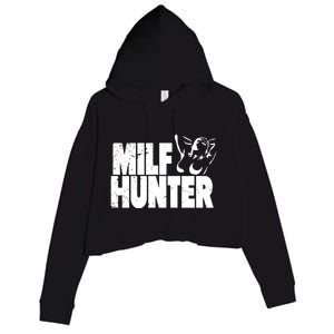 Milf Hunter Inappropriate Rude Humor Gift Crop Fleece Hoodie