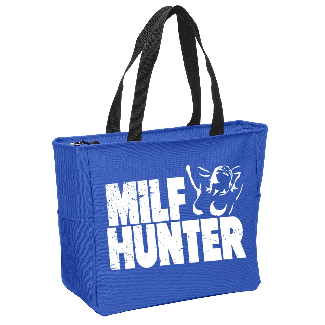 Milf Hunter Inappropriate Rude Humor Gift Zip Tote Bag