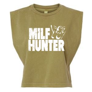 Milf Hunter Inappropriate Rude Humor Gift Garment-Dyed Women's Muscle Tee