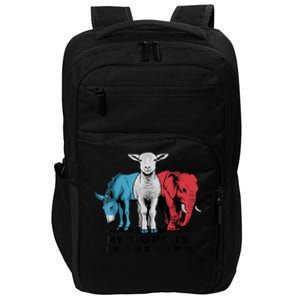 My Hope Is In The Lamb Funny My Hope Is In The Lamb Gifts Impact Tech Backpack