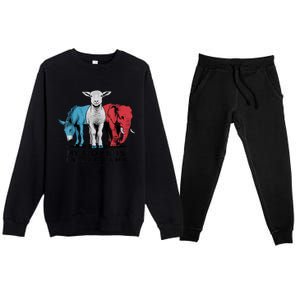 My Hope Is In The Lamb Funny My Hope Is In The Lamb Gifts Premium Crewneck Sweatsuit Set