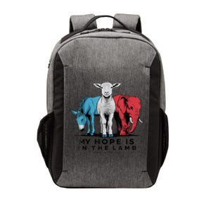 My Hope Is In The Lamb Funny My Hope Is In The Lamb Gifts Vector Backpack