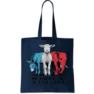 My Hope Is In The Lamb Funny My Hope Is In The Lamb Gifts Tote Bag