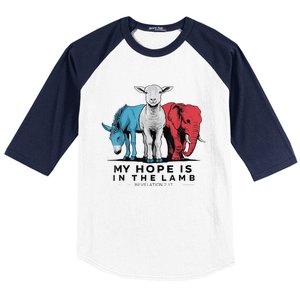 My Hope Is In The Lamb Funny My Hope Is In The Lamb Gifts Baseball Sleeve Shirt