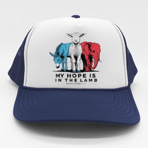 My Hope Is In The Lamb Funny My Hope Is In The Lamb Gifts Trucker Hat