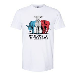 My Hope Is In The Lamb Funny My Hope Is In The Lamb Gifts Softstyle CVC T-Shirt