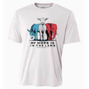 My Hope Is In The Lamb Funny My Hope Is In The Lamb Gifts Cooling Performance Crew T-Shirt