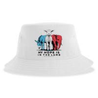 My Hope Is In The Lamb Funny My Hope Is In The Lamb Gifts Sustainable Bucket Hat