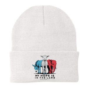 My Hope Is In The Lamb Funny My Hope Is In The Lamb Gifts Knit Cap Winter Beanie