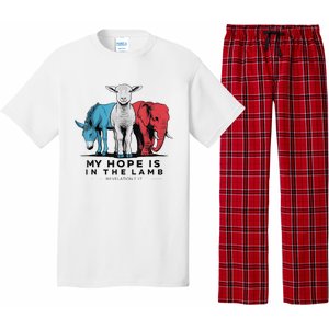 My Hope Is In The Lamb Funny My Hope Is In The Lamb Gifts Pajama Set