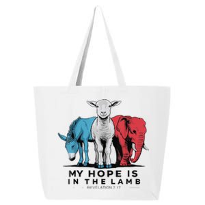 My Hope Is In The Lamb Funny My Hope Is In The Lamb Gifts 25L Jumbo Tote