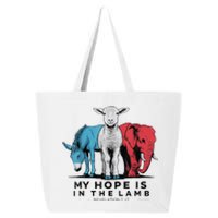 My Hope Is In The Lamb Funny My Hope Is In The Lamb Gifts 25L Jumbo Tote