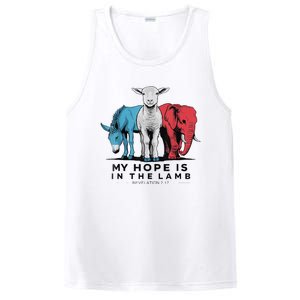 My Hope Is In The Lamb Funny My Hope Is In The Lamb Gifts PosiCharge Competitor Tank