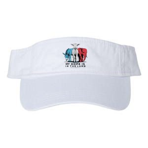 My Hope Is In The Lamb Funny My Hope Is In The Lamb Gifts Valucap Bio-Washed Visor