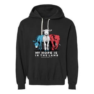 My Hope Is In The Lamb Garment-Dyed Fleece Hoodie