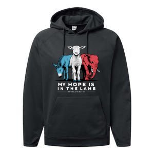 My Hope Is In The Lamb Performance Fleece Hoodie