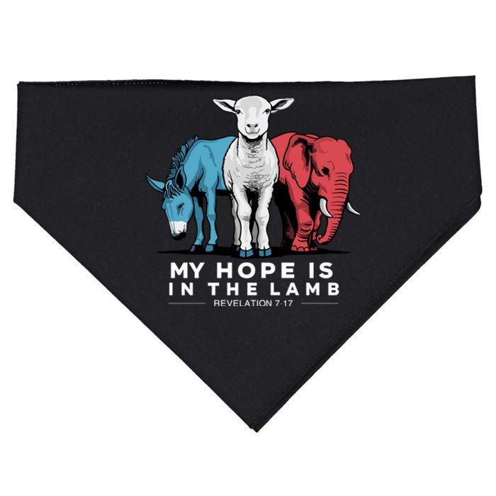 My Hope Is In The Lamb USA-Made Doggie Bandana