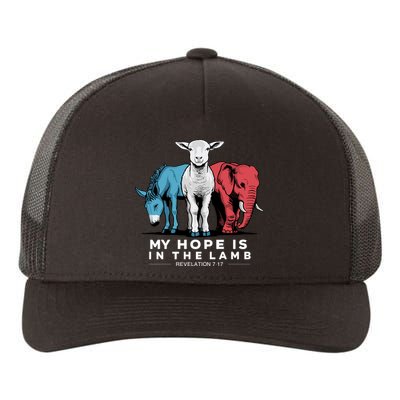 My Hope Is In The Lamb Yupoong Adult 5-Panel Trucker Hat