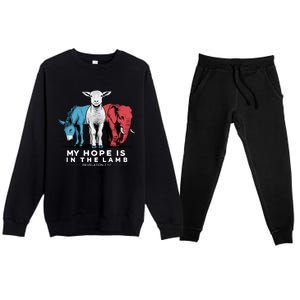 My Hope Is In The Lamb Premium Crewneck Sweatsuit Set