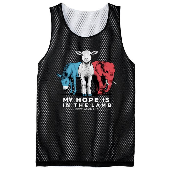 My Hope Is In The Lamb Mesh Reversible Basketball Jersey Tank