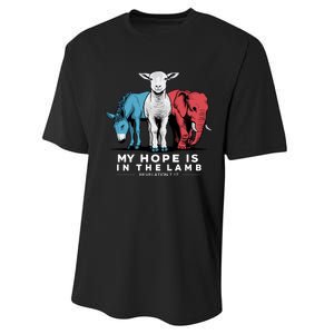 My Hope Is In The Lamb Performance Sprint T-Shirt