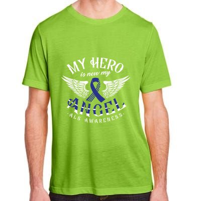 My Hero Is Now My Angel Als Awareness Month Gift Adult ChromaSoft Performance T-Shirt