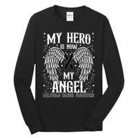 My Hero is now my Angel Melanoma Skin Cancer Awareness Tall Long Sleeve T-Shirt