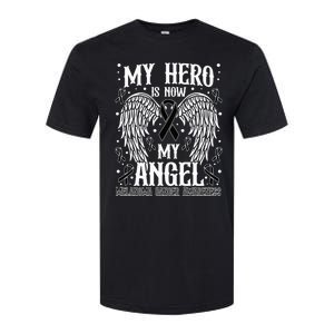 My Hero is now my Angel Melanoma Skin Cancer Awareness Softstyle CVC T-Shirt