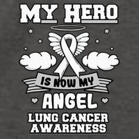 My Hero Is Now My Angel Lung Cancer Awareness Carcinomas Vector Backpack