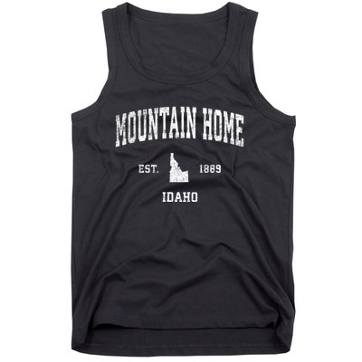 Mountain Home Idaho Id Vintage Sports Tank Top