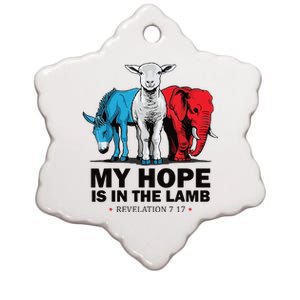 My Hope Is In The Lamb Ceramic Star Ornament