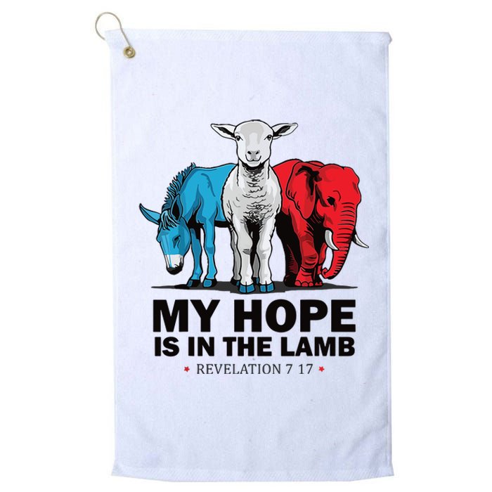 My Hope Is In The Lamb Platinum Collection Golf Towel