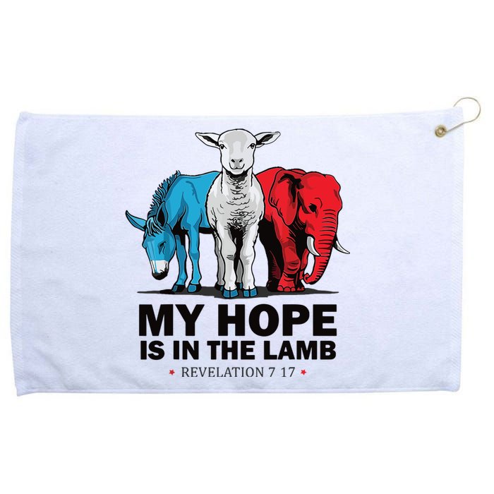 My Hope Is In The Lamb Grommeted Golf Towel