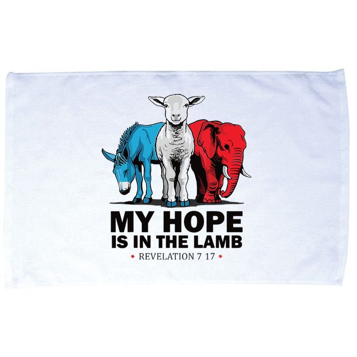 My Hope Is In The Lamb Microfiber Hand Towel