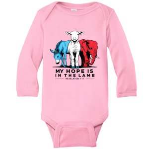 My Hope Is In The Lamb Baby Long Sleeve Bodysuit