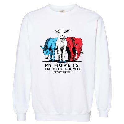 My Hope Is In The Lamb Garment-Dyed Sweatshirt