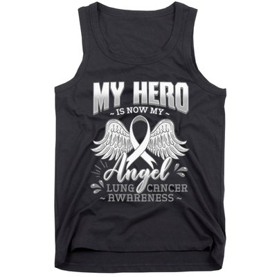 My Hero Is Now My Angel Lung Cancer Carcinoma Tumor Tank Top