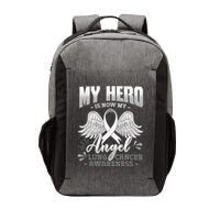 My Hero Is Now My Angel Lung Cancer Carcinoma Tumor Vector Backpack