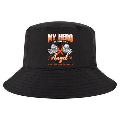 My Hero Is Now My Angel Leukemia Bone Marrow Hematologists Cool Comfort Performance Bucket Hat