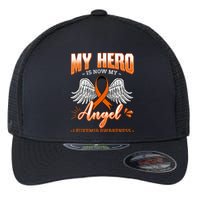 My Hero Is Now My Angel Leukemia Bone Marrow Hematologists Flexfit Unipanel Trucker Cap