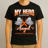My Hero Is Now My Angel Leukemia Bone Marrow Hematologists T-Shirt