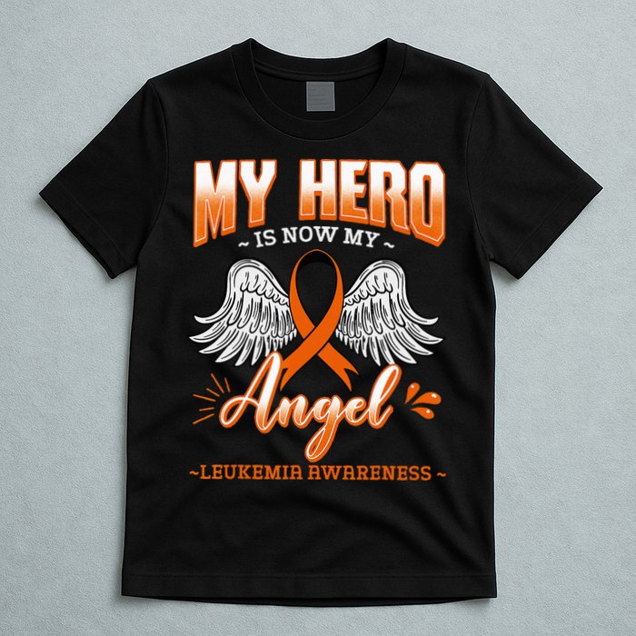 My Hero Is Now My Angel Leukemia Bone Marrow Hematologists T-Shirt