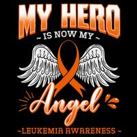 My Hero Is Now My Angel Leukemia Bone Marrow Hematologists 16 in Basic Backpack