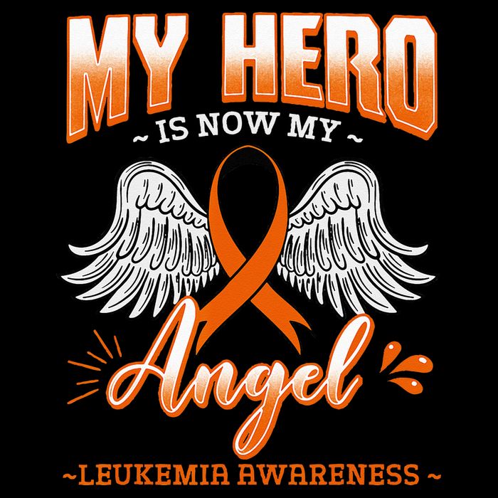 My Hero Is Now My Angel Leukemia Bone Marrow Hematologists 16 in Basic Backpack