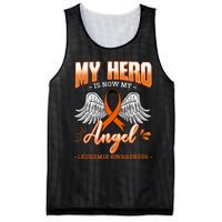 My Hero Is Now My Angel Leukemia Bone Marrow Hematologists Mesh Reversible Basketball Jersey Tank