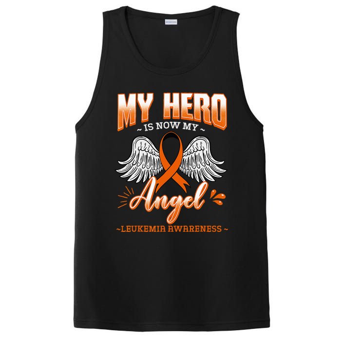 My Hero Is Now My Angel Leukemia Bone Marrow Hematologists PosiCharge Competitor Tank